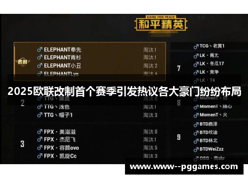 2025欧联改制首个赛季引发热议各大豪门纷纷布局